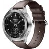 AC mobile Originálny kožený opasok na Xiaomi Watch S3 / S4 Barva: Kávová