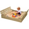 ATMOWOOD Drevené prírodné pieskovisko s lavičkami 150 x 137 cm