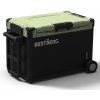 BestBerg BBPF-50A prenosná kompresorová chladnička / 50 l / 55 W / čierna/zelená