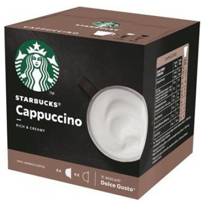 Kávové kapsule, 12 ks, STARBUCKS by Dolce Gusto®, "Cappuccino"