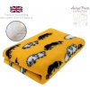 DRYBED Premium Vet Bed Ovečka + Border kólia žltý 150 x 100 cm