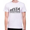 Fajntričko Tričko Evolúcia Futbal, Farba biela, Strih/ Variant Pánsky/UNISEX