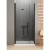 New Trendy D-0223A NEW SOLEO BLACK sklápacie sprchové dvere 90 cm, ľavé 90 x 195 cm čierna