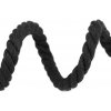 Bavlnená šnúra na výrobu macrame dúhy Ø10 mm - čierna