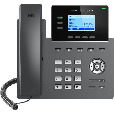 Grandstream GRP2603 SIP telefon, 2,48" LCD podsv. displej, 6 SIP účty, 2x1Gbit port GRP2603