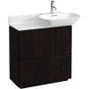Laufen Základná skrinka pod umývadlo 76,9 cm, tmavohnedý jilm - tmavý hliníkový držiak H4030041102631