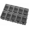 Onpira Organizér - úložný box pre SMD/SMT súčiastky 45x29,5x22 mm [10 ks] Farba: Sivá