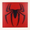 Veselá Stena 3D drevená dekorácia znak Spiderman 30 x 30 cm