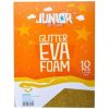 Dekoračná pena A4 Glitter 10ks zlatá