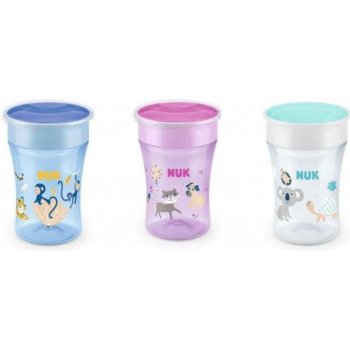 Nuk hrnek Magic Cup s víčkem 230ml modrá