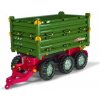 Rolly Toys Príves - Multi Trailer trojnápravový, vyklápací z 3 strán, zelený