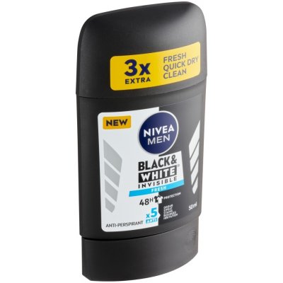 NIVEA Men Black & White Invisible Fresh Tuhý antiperspirant 50 ml