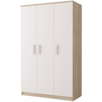 Idzczak Meble 3D 19 Smyk III 120 cm biela/dub sonoma