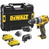 DeWALT Aku vrtačka s multifunkční hlavou 12V 2x3,0Ah DCD703L2T