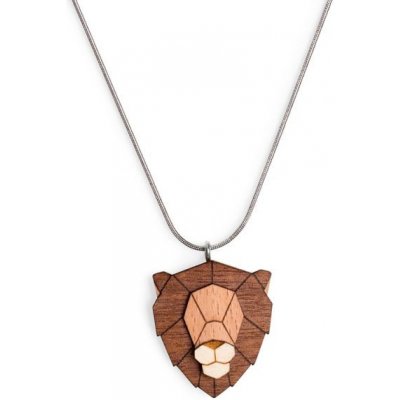 BeWooden dámska dřevěný prívesok na krk Lion Pendant AP14