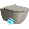 Sapho GSI Color Elements - WC závesné Pura, splachovanie Swirlflush, tortora dual-mat 881505
