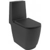 Kludi Resa S - WC kombi misa, spodný odpad, Rimless, Spiralflush, matná čierna 27WCB0239