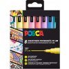 Posca Univerzálna sada akrylových fixiek 0,9 - 1,3 mm Mix pastelových farieb 8 kusov PC-3M