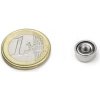 Neodymový magnetický úchyt, kruhový Ø 10 mm, vnitřní závit M3, síla 1,2 kg