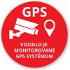 Nálepka vozidlo monitorované GPS 8 x 8 cm