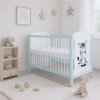 Detská postieľka New Baby ELSA Zebra bielo-mätová