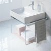 DURAVIT DuraSquare závesný kovový podstavec pod umývadlo (pre 235360), 665 x 451 x 400 mm, chróm, 0031021000