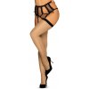 Spodné prádlo-S814 čierne pančuchy L/XL - Obsessive Dámske pančuchy S814 stockings béžové