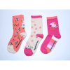 Setino Sada 3 párov detských ponožiek Peppa Pig ružové mix