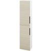 Dreja Vysoká skriňa DOS SV1D2 35 - N01 Biela lesk / Úchytka T07 / D04 Dub / Levé