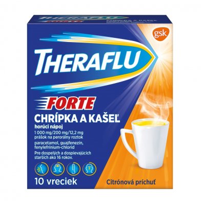 Theraflu Forte 1000 mg/200 mg/12,2 mg prášok na perorálny roztok plo.por.10