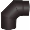 ZOP Krby Koleno dymové 90° 130/1,5 mm čierne 221820