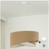 Brilagi Brilagi - LED Luster na lanku LYRA 1xE27/15W/230V hnedá/biela BG1742 + záruka 3 roky zadarmo + záruka 3 roky zadarmo