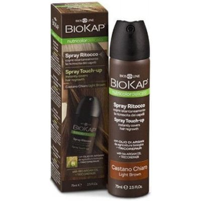 BioKap Nutricolor Delicato Spray Touch Up - Hnedá svetlá - 75 ml