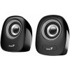 Genius reproduktory SP-Q160 31730027400, 2.0, 6W, černošedé, regulace hlasitosti, stolní, 3,5 mm jack (USB), 150Hz-20kHz