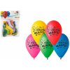 Balónky nafukovací 10'' průměr 26 cm - Všechno nejlepší 10 kusů