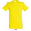 SOL´S REGENT / Pánske tričko s okrúhlym výstrihom - lemon XL