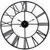 Nástenné hodiny Casa Chic čierne 60 cm