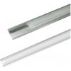 TIPA AL profil AR1 nový 24,7x7mm pre LED pásiky, k zapustenie, vrátane plexi 2m