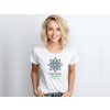 Dámske biele tričko s potlačou 
