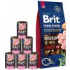 BRIT Premium By Nature Senior Large Extra Large L+XL 15 kg + morčacie konzervy 6x400 g