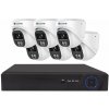 Securia Pro IP 6 kamerový systém 6MPx NVR6CHV6S-W DOME smart, biely, kov Nahrávanie: bez disku