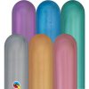Modelovacie balóniky Q260 (152cm: 5cm) CHROME mix farieb 100ks