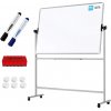 ALLboards Mobilní tabule TM Idea, oboustranná, otočná, za sucha stíratelná, magnetická, 150x100 cm – řada FLEX DMB1510