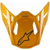 ALPINESTARS šilt pre prilby SUPERTECH S-M10 DYNO, ALPINESTARS (oranžová lesklá, verzia ECE 22.05)
