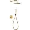 Imex GENOVA termostatický podomietkový sprchový set kartáčované zlato GTG053/OC