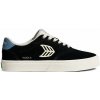 Pánské volnočasové boty Cariuma NAIOCA Black Suede Ivory Logo Washed Blue Sneaker