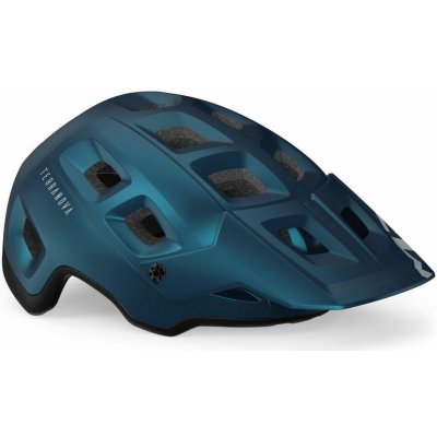 Helma na bicykel MET prilba TERRANOVA MIPS teal modrá čierna metalická S (8015190276366)
