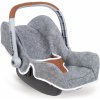Autosedačka DeLuxe Maxi Cosi&Quinny Grey Smoby pre 42 cm bábiku s úložným priestorom a bezpečnostným pásom