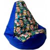 Sako taška pouffe Hruška tisk chrpa-PAW Patrol L 105 x 80 cm