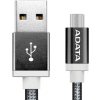 ADATA Micro USB kábel pletený 1m čierny
